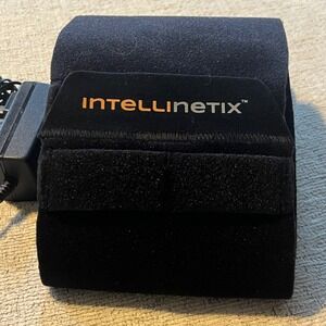 Intellinetix Vibrating Knee Wrap Pain Relief‎ Therapy Black Adjustable Strap